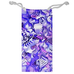 Weeping Wisteria Fantasy Gardens Pastel Abstract Jewelry Bag by CrypticFragmentsDesign