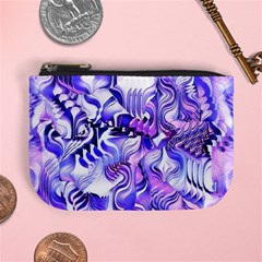 Weeping Wisteria Fantasy Gardens Pastel Abstract Mini Coin Purse by CrypticFragmentsDesign