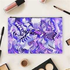 Weeping Wisteria Fantasy Gardens Pastel Abstract Cosmetic Bag (large) by CrypticFragmentsDesign