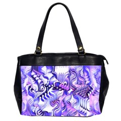 Weeping Wisteria Fantasy Gardens Pastel Abstract Oversize Office Handbag (2 Sides) by CrypticFragmentsDesign