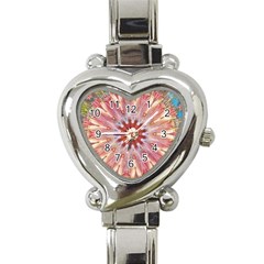 Pink Beauty 1 Heart Italian Charm Watch by LW41021