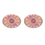 Pink Beauty 1 Cufflinks (Oval) Front(Pair)