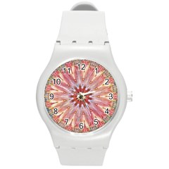 Pink Beauty 1 Round Plastic Sport Watch (m) by LW41021