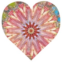 Pink Beauty 1 Wooden Puzzle Heart by LW41021