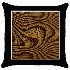 Golden Sands Throw Pillow Case (black) by LW41021