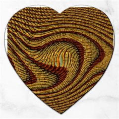 Golden Sands Jigsaw Puzzle (heart) by LW41021