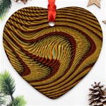 Golden Sands Heart Ornament (Two Sides) Front