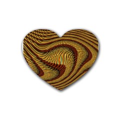 Golden Sands Rubber Coaster (heart)  by LW41021