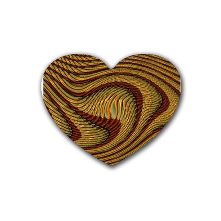 Golden Sands Rubber Coaster (Heart) 