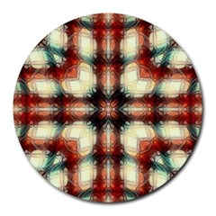 Royal Plaid  Round Mousepads by LW41021