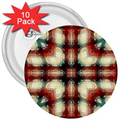 Royal Plaid  3  Buttons (10 Pack)  by LW41021