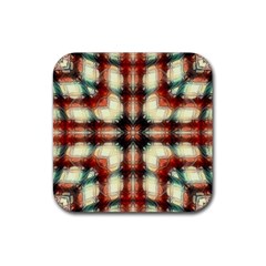 Royal Plaid  Rubber Coaster (square) 