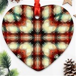 Royal Plaid  Heart Ornament (Two Sides) Front