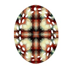 Royal Plaid  Ornament (oval Filigree) by LW41021