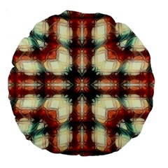 Royal Plaid  Large 18  Premium Round Cushions by LW41021