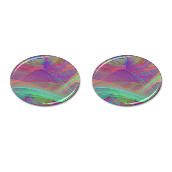 Color Winds Cufflinks (Oval)