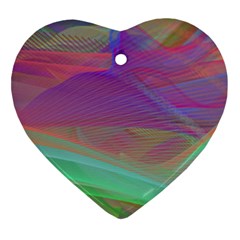 Color Winds Heart Ornament (two Sides)