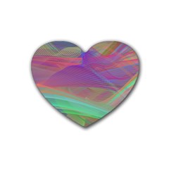 Color Winds Rubber Coaster (heart)  by LW41021