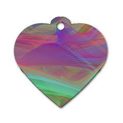 Color Winds Dog Tag Heart (two Sides)