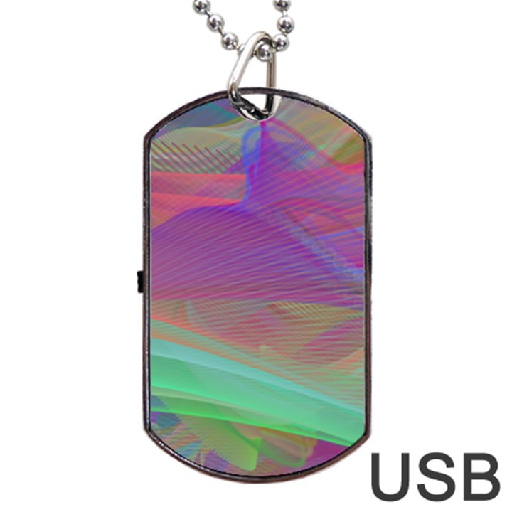 Color Winds Dog Tag USB Flash (One Side)