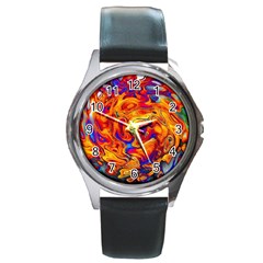 Sun & Water Round Metal Watch by LW41021