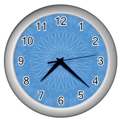 Blue Joy Wall Clock (silver) by LW41021