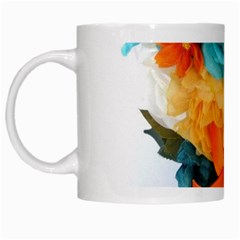 Spring Flowers White Mugs