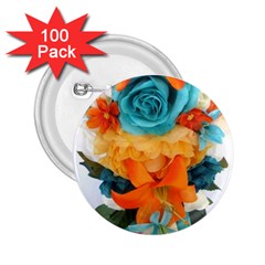 Spring Flowers 2 25  Buttons (100 Pack)  by LW41021