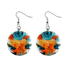 Spring Flowers Mini Button Earrings by LW41021