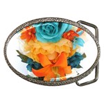 Spring Flowers Belt Buckles Front