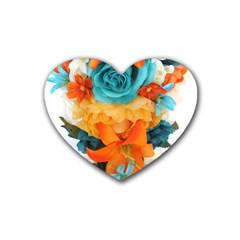 Spring Flowers Heart Coaster (4 Pack)  by LW41021