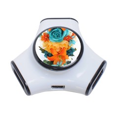 Spring Flowers 3-port Usb Hub by LW41021