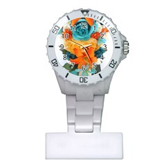 Spring Flowers Plastic Nurses Watch by LW41021