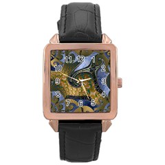 Sea Of Wonder Rose Gold Leather Watch  by LW41021