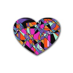 Abstract  Rubber Coaster (heart)  by LW41021