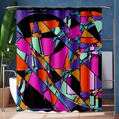 Abstract  Shower Curtain 60  X 72  (medium)  by LW41021