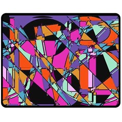 Abstract  Double Sided Fleece Blanket (medium)  by LW41021