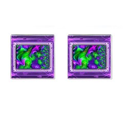 Feathery Winds Cufflinks (square) by LW41021