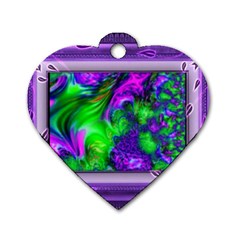 Feathery Winds Dog Tag Heart (two Sides) by LW41021