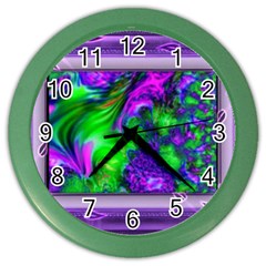 Feathery Winds Color Wall Clock by LW41021