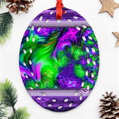 Feathery Winds Ornament (oval Filigree) by LW41021