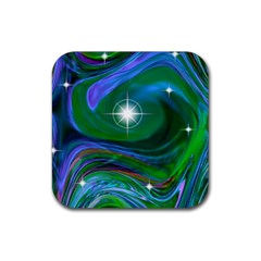 Night Sky Rubber Coaster (square)  by LW41021