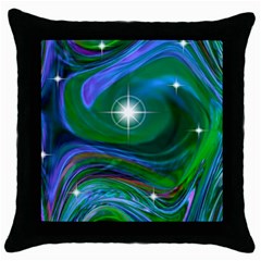 Night Sky Throw Pillow Case (black) by LW41021