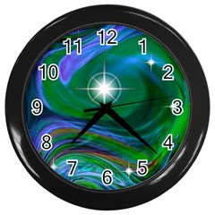 Night Sky Wall Clock (black) by LW41021