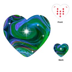 Night Sky Playing Cards Single Design (heart)