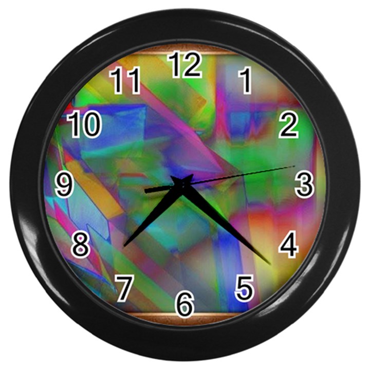 Prisma Colors Wall Clock (Black)