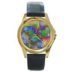 Prisma Colors Round Gold Metal Watch by LW41021