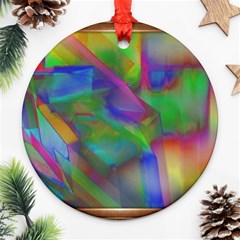 Prisma Colors Round Ornament (two Sides)