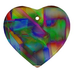 Prisma Colors Heart Ornament (two Sides) by LW41021