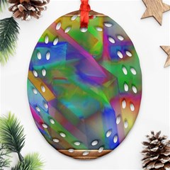 Prisma Colors Oval Filigree Ornament (two Sides)